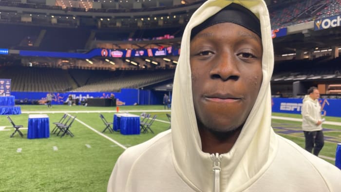 Keith Reynolds stands in the Superdome in New Orleans while sizing up his first UW season.